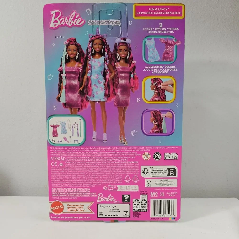 Barbie Fun‎ & Fancy Hair Doll Play Set Unicorn 12
